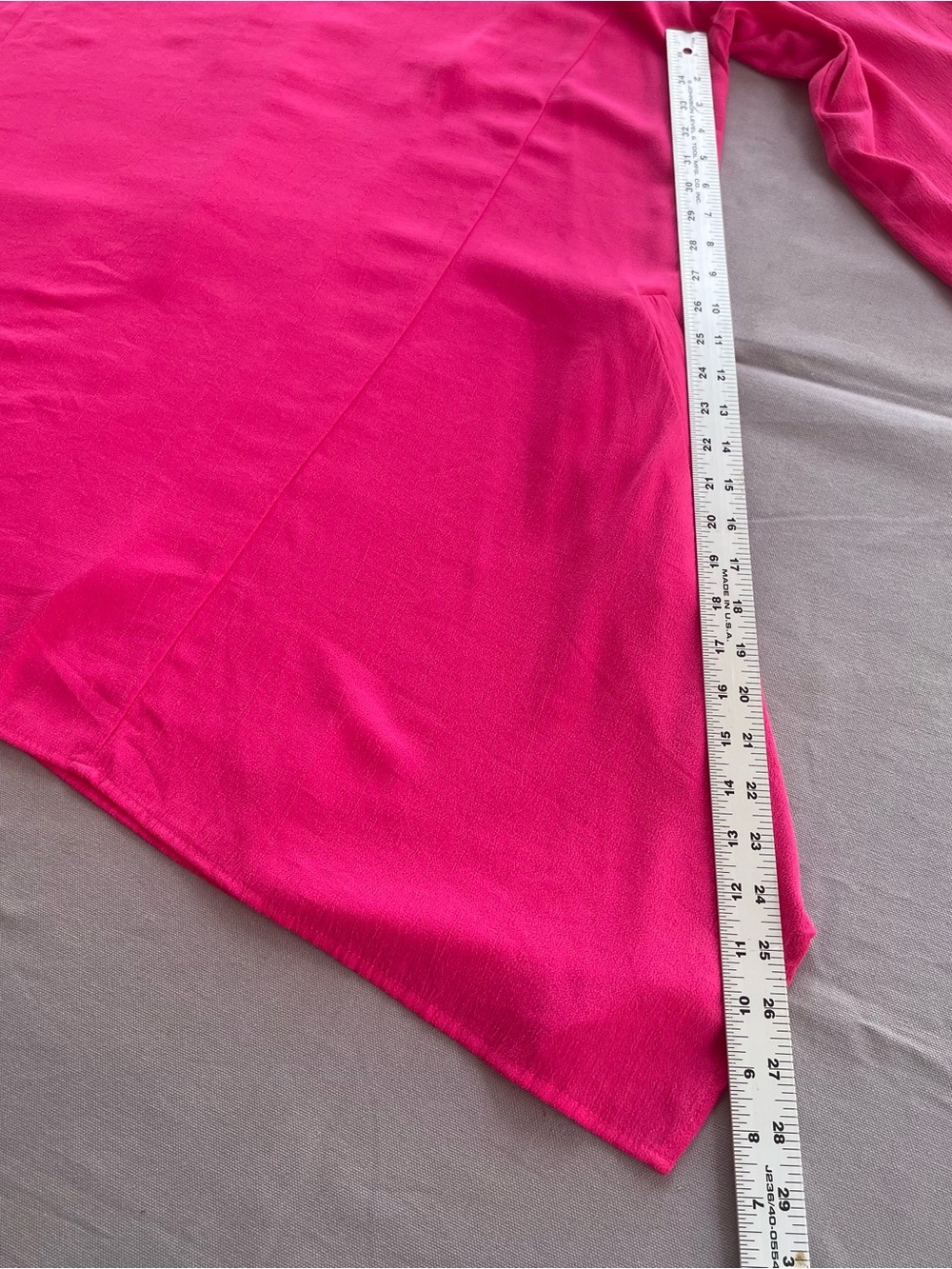 Linea Louis Dell'Olio top size XL hot pink elbow-sleeve swing tunic flowy GUC - Picture 4 of 11